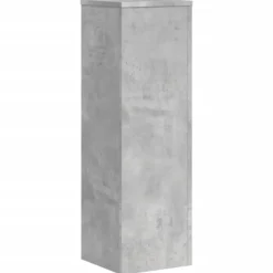 New Växtställ 2 st betonggrå konstruerat trä | Storlek: 25x25x80 cm Växtställ