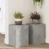 Sale Växtställ 2 st betonggrå 25x25x35 cm konstruerat trä Växtställ