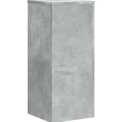 Växtställ 2 st betonggrå 30x30x70 cm konstruerat trä Växtställ