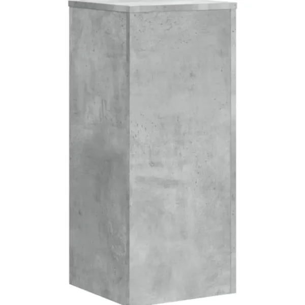 Växtställ 2 st betonggrå 30x30x70 cm konstruerat trä Växtställ