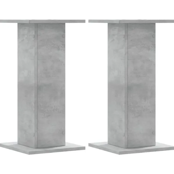 Hot Växtställ 2 st betonggrå 30x30x60 cm konstruerat trä Växtställ