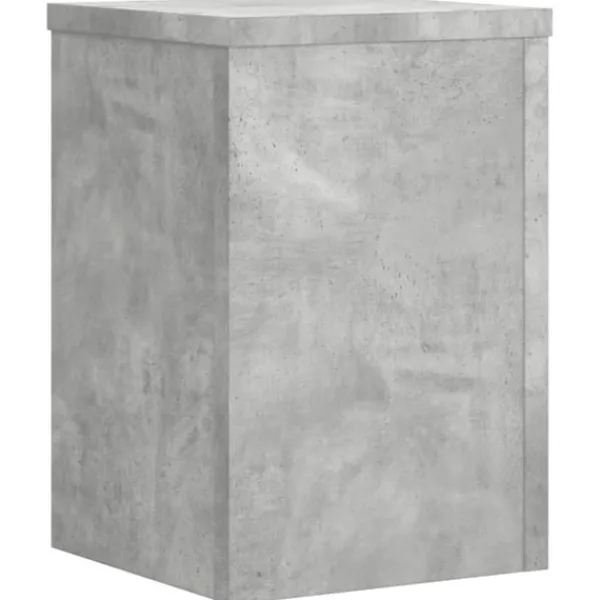 vidaXL Växtställ 2 st betonggrå 20x20x30 cm konstruerat trä