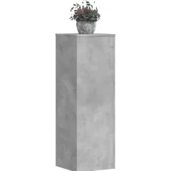 Outlet Växtställ 2 st betonggrå 33x33x100 cm konstruerat trä Växtställ