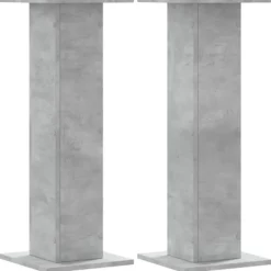 vidaXL Växtställ 2 st betonggrå 30x30x80 cm konstruerat trä