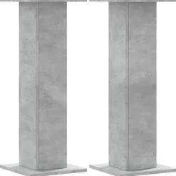 Sale Växtställ 2 st betonggrå 30x30x80 cm konstruerat trä Växtställ