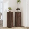 vidaXL Växtställ 2 st brun ek 25x25x80 cm konstruerat trä