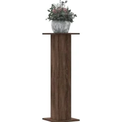 vidaXL Växtställ 2 st brun ek 30x30x95 cm konstruerat trä