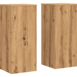 vidaXL Växtställ 2 st ek 30x30x70 cm konstruerat trä