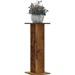 vidaXL Växtställ 2 st åldrat trä 30x30x80 cm konstruerat trä