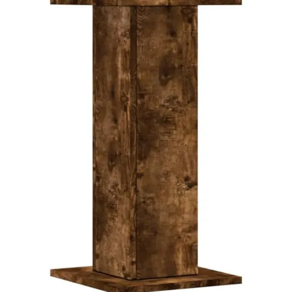 Växtställ 2 st rökfärgad ek - Stabilt konstruerat trä | Storlek: 30x30x60 cm