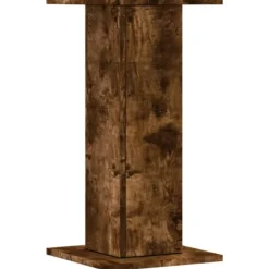 Växtställ 2 st rökfärgad ek - Stabilt konstruerat trä | Storlek: 30x30x60 cm