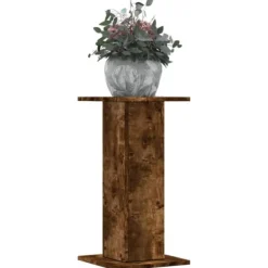 vidaXL Växtställ 2 st rökfärgad ek 30x30x60 cm konstruerat trä
