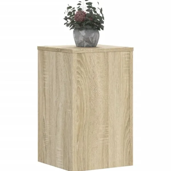 vidaXL Växtställ 2 st sonoma ek 30x30x50 cm konstruerat trä
