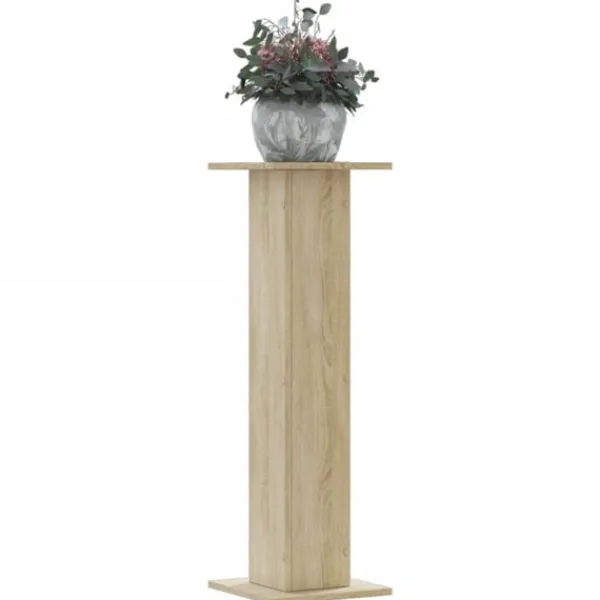 vidaXL Växtställ 2 st sonoma-ek 30x30x95 cm konstruerat trä