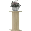 New Växtställ 2 st sonoma-ek 30x30x60 cm konstruerat trä Växtställ