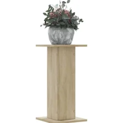 New Växtställ 2 st sonoma-ek 30x30x60 cm konstruerat trä Växtställ