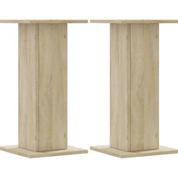 New Växtställ 2 st sonoma-ek 30x30x60 cm konstruerat trä Växtställ