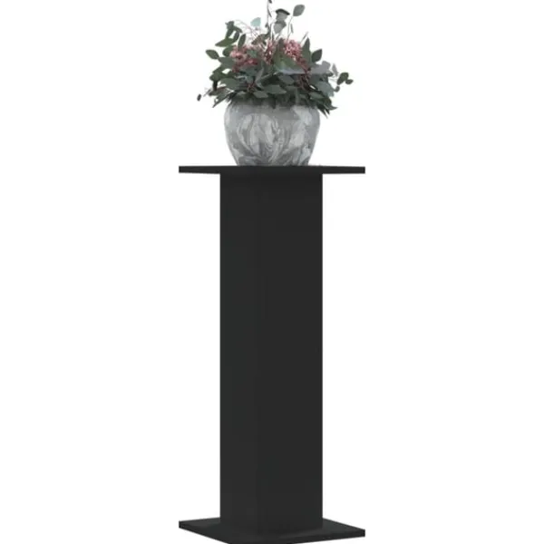 vidaXL Växtställ 2 st svart 30x30x80 cm konstruerat trä