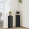 vidaXL Växtställ 2 st svart 17x17x60 cm konstruerat trä