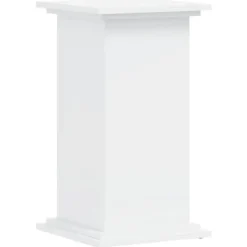 Växtställ av konstruerat trä - Stabilt och stilrent | Storlek: 33x33x60 cm | Färg: Vit