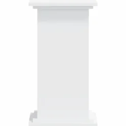 Växtställ av konstruerat trä - Stabilt och stilrent | Storlek: 33x33x60 cm | Färg: Vit