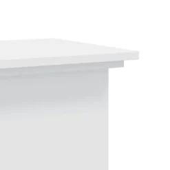 Växtställ av konstruerat trä - Stabilt och stilrent | Storlek: 33x33x60 cm | Färg: Vit