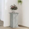 Hot Växtställ i betonggrå färg - Stabilt och modernt designat i konstruerat trä | Storlek: 33x33x60 cm Växtställ