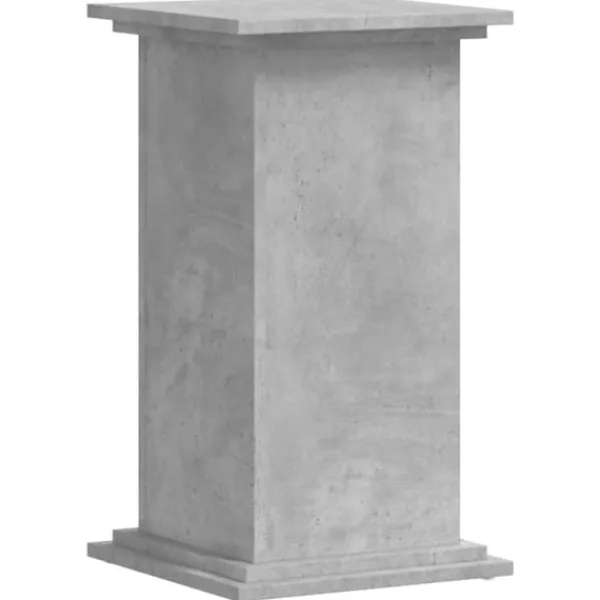 Hot Växtställ i betonggrå färg - Stabilt och modernt designat i konstruerat trä | Storlek: 33x33x60 cm Växtställ