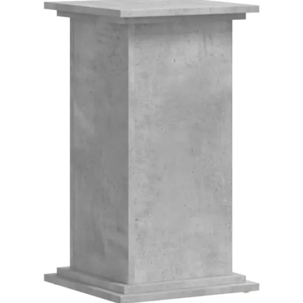 Hot Växtställ i betonggrå färg - Stabilt och modernt designat i konstruerat trä | Storlek: 33x33x60 cm Växtställ