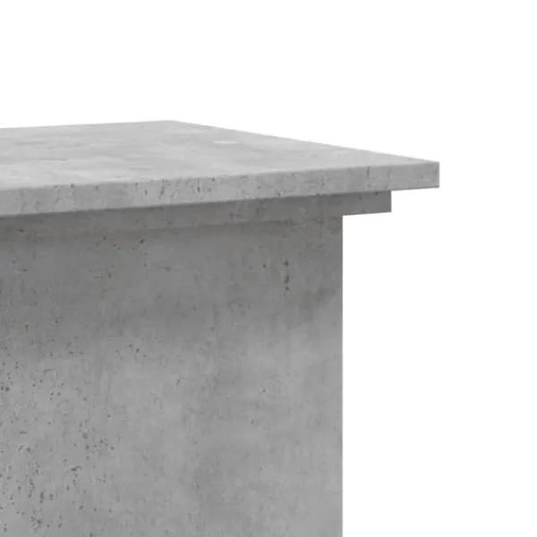 Hot Växtställ i betonggrå färg - Stabilt och modernt designat i konstruerat trä | Storlek: 33x33x60 cm Växtställ