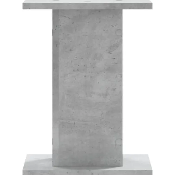 Discount Växtställ i konstruerat trä 2-pack - Stabilt och hållbart | Färg: Betonggrå | Storlek: 30x30x40 cm Växtställ