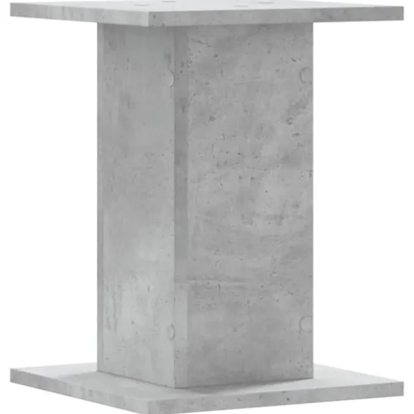 Discount Växtställ i konstruerat trä 2-pack - Stabilt och hållbart | Färg: Betonggrå | Storlek: 30x30x40 cm Växtställ