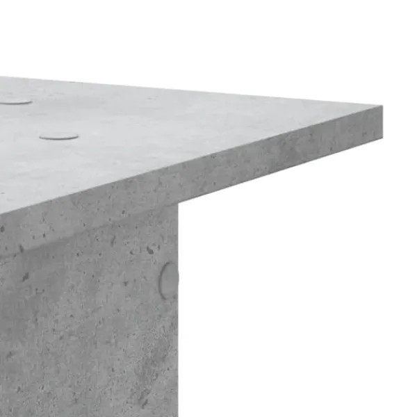 Discount Växtställ i konstruerat trä 2-pack - Stabilt och hållbart | Färg: Betonggrå | Storlek: 30x30x40 cm Växtställ