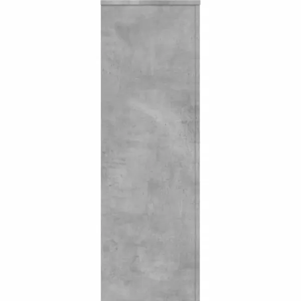 Växtställ i konstruerat trä - Hållbart och modernt | Färg: Betonggrå | Storlek: 33x33x100 cm