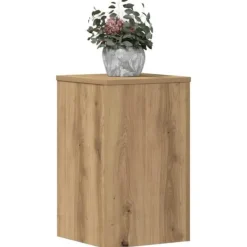 Växtställ i konstruerat trä - Flera användningsområden | Storlek: 30x30x50 cm | Antal: 2 st
