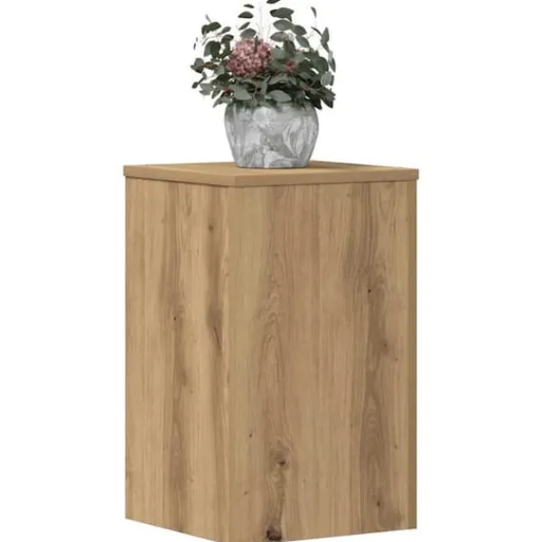 Växtställ i konstruerat trä - Flera användningsområden | Storlek: 30x30x50 cm | Antal: 2 st