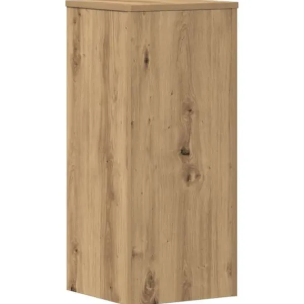 Växtställ i konstruerat trä - Stabilt och hållbart | Färg: Ek | Storlek: 30x30x70 cm