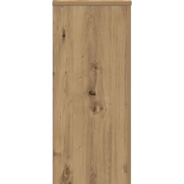 Växtställ i konstruerat trä - Stabilt och hållbart | Färg: Ek | Storlek: 30x30x70 cm