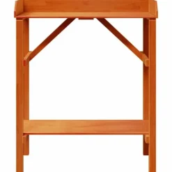 Växtställ i massivt akaciaträ - Stilrent och hållbart | Storlek: 75x40x90 cm | Färg: Naturlig träfärg