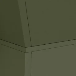 Växtställ i Olivgrön Metall - Fyrkantigt Design | Storlek: 40x40x101 cm