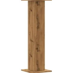 Discount Växtställ i 2-pack - Stabilt konstruerat trä | Storlek: 30x30x95 cm | Färg: Ek Växtställ