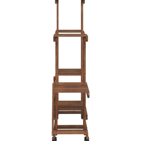 Discount Växtställ med hjul 95x25x101 cm massiv furu - Växtstöd - Klätterstöd - Home & Living Växtställ