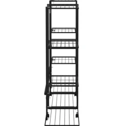 Discount Växtställ på hjul 94,5x24,5x91,5 cm svart järn - Blomställ - Växtställ - Home & Living Växtställ
