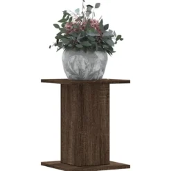 Växtställ 2-pack - Hållbart konstruerat trä | Färg: Brun | Storlek: 30x30x40 cm
