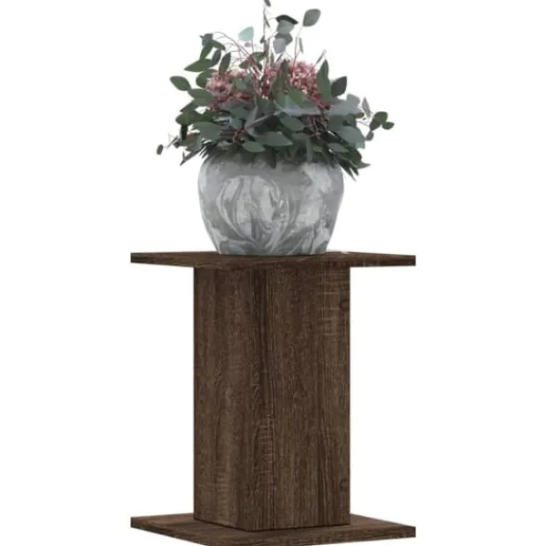 Växtställ 2-pack - Hållbart konstruerat trä | Färg: Brun | Storlek: 30x30x40 cm
