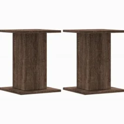 Växtställ 2-pack - Hållbart konstruerat trä | Färg: Brun | Storlek: 30x30x40 cm
