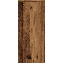 Hot Växtställ 2-pack av konstruerat trä - Perfekt för inomhusbruk | Storlek: 30x30x70 cm | Färg: Åldrat trä Växtställ