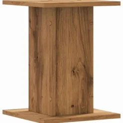 Växtställ 2-pack i konstruerat trä - Stabil och hållbar | Storlek: 30x30x40 cm | Färg: Ek