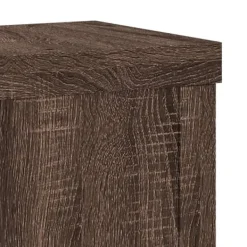 Clearance Växtställ 2-pack i konstruerat trä - Stabilt och stilrent | Färg: Brun | Storlek: 10x10x18 cm Växtställ