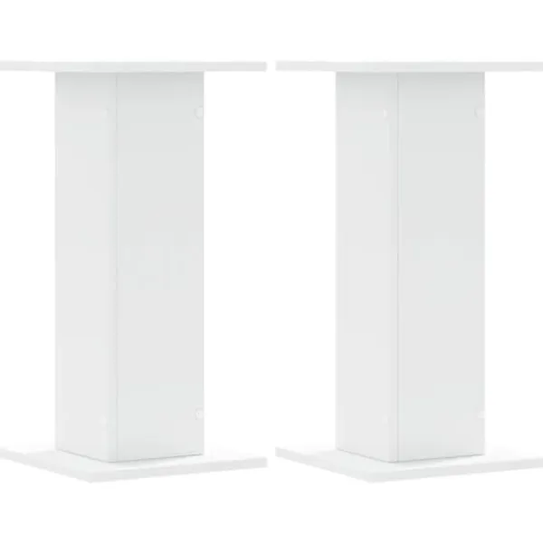 Växtställ 2-pack i konstruerat trä | Stabil och hållbar | Färg: Vit | Storlek: 30x30x60 cm